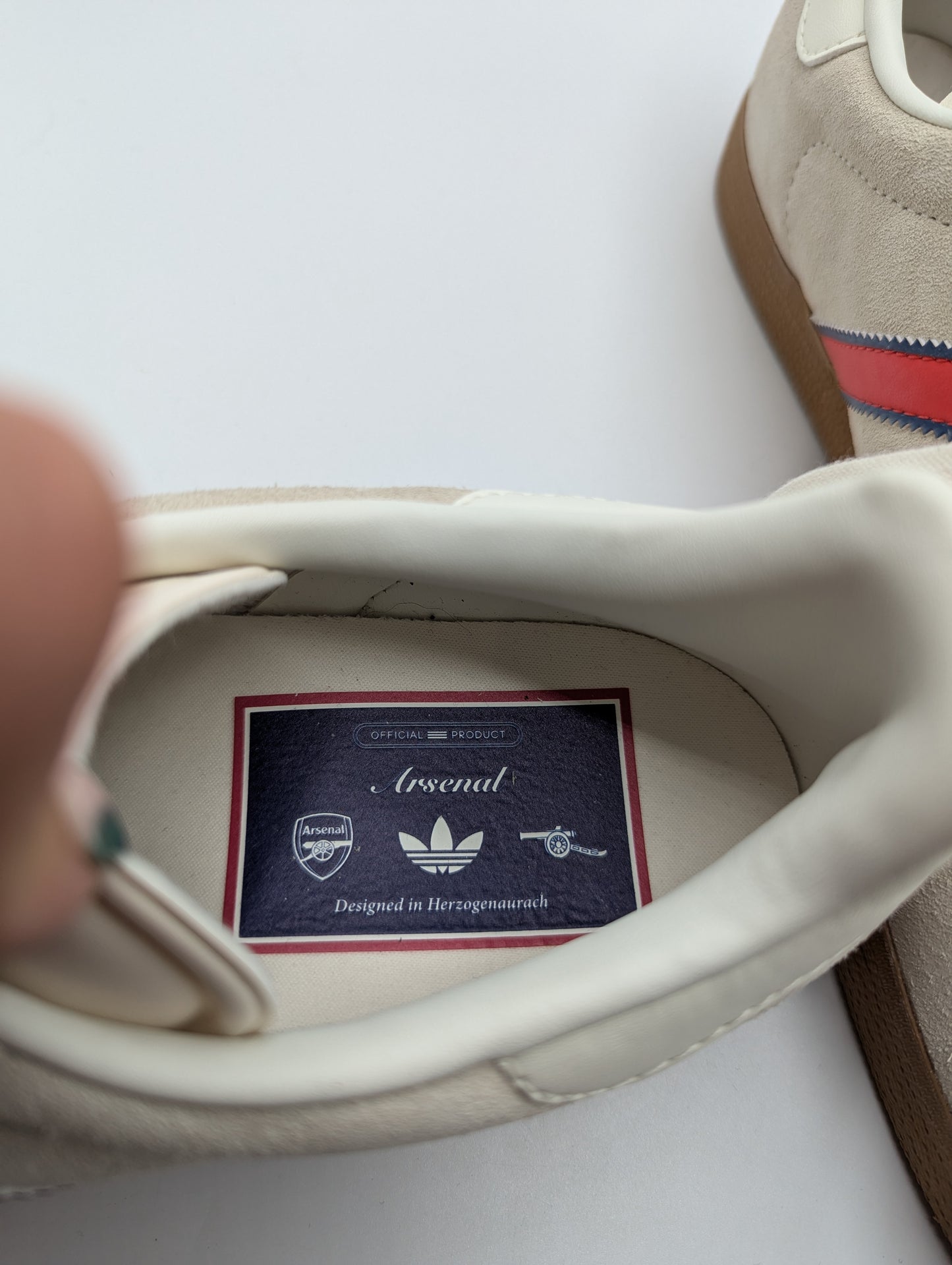 Adidas Gazelle Arsenal Terrace Icons Shoes - Red / Beige