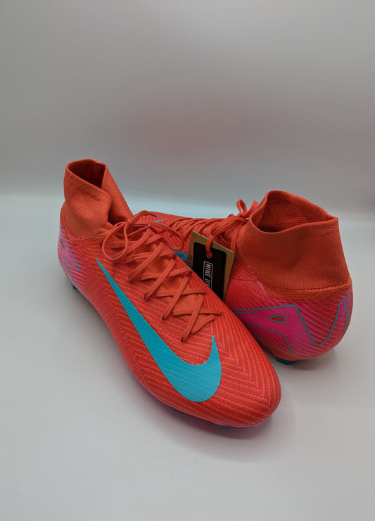 Nike Zoom Mercurial Superfly 10 Pro Adults Firm Ground Football Boots - Red / Green
