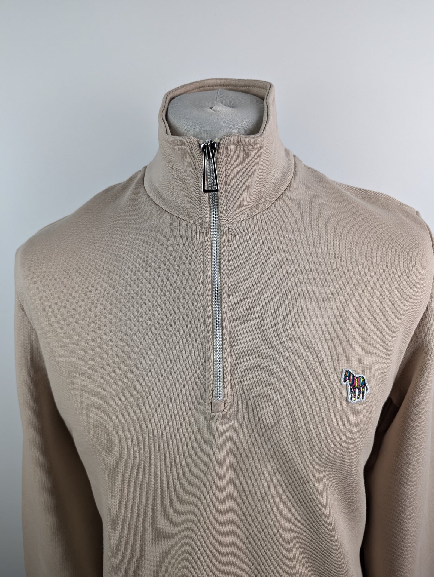 PS Paul Smith Mens Half Zip Sweatshirt - Beige