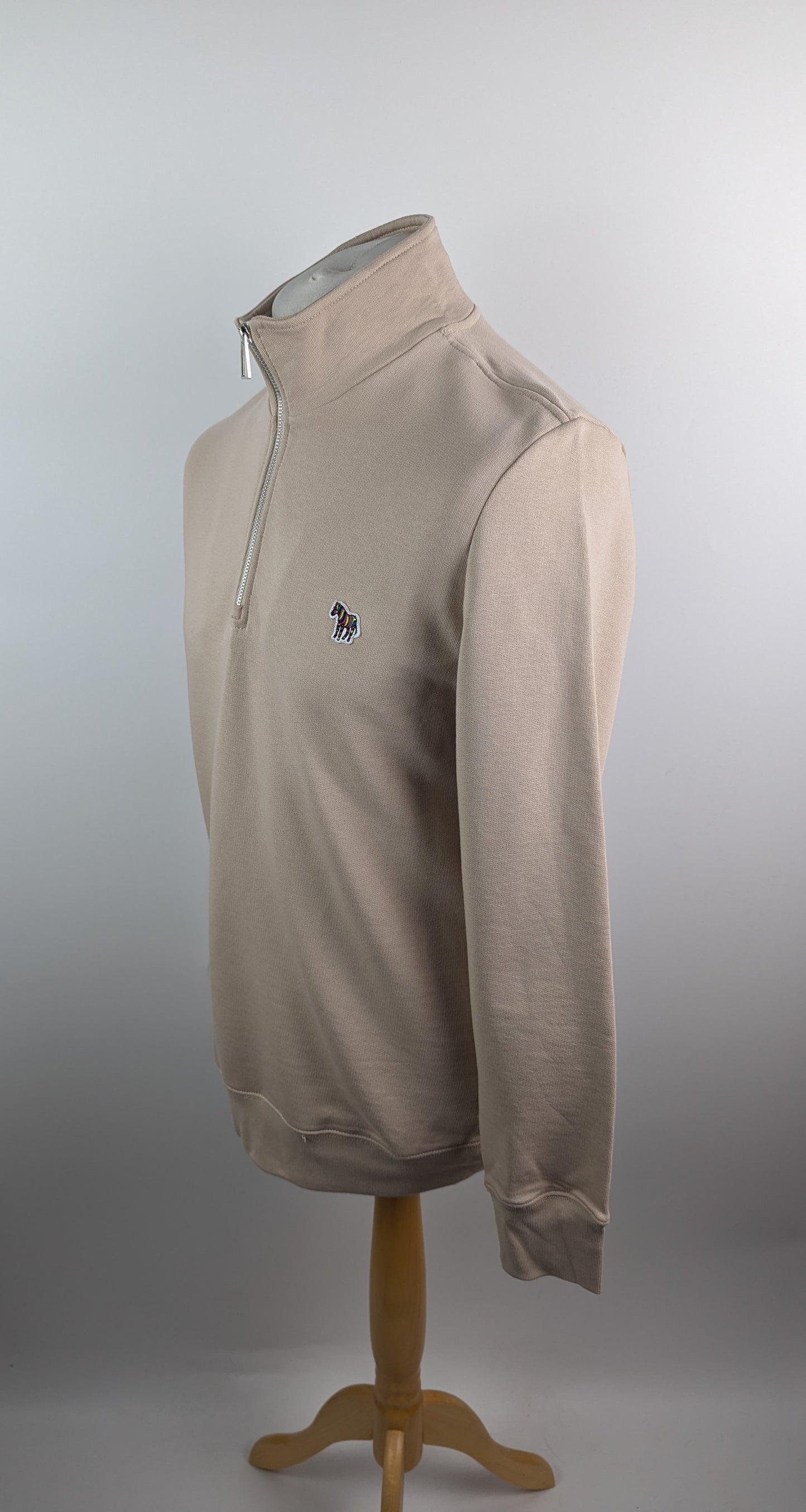 PS Paul Smith Mens Half Zip Sweatshirt - Beige