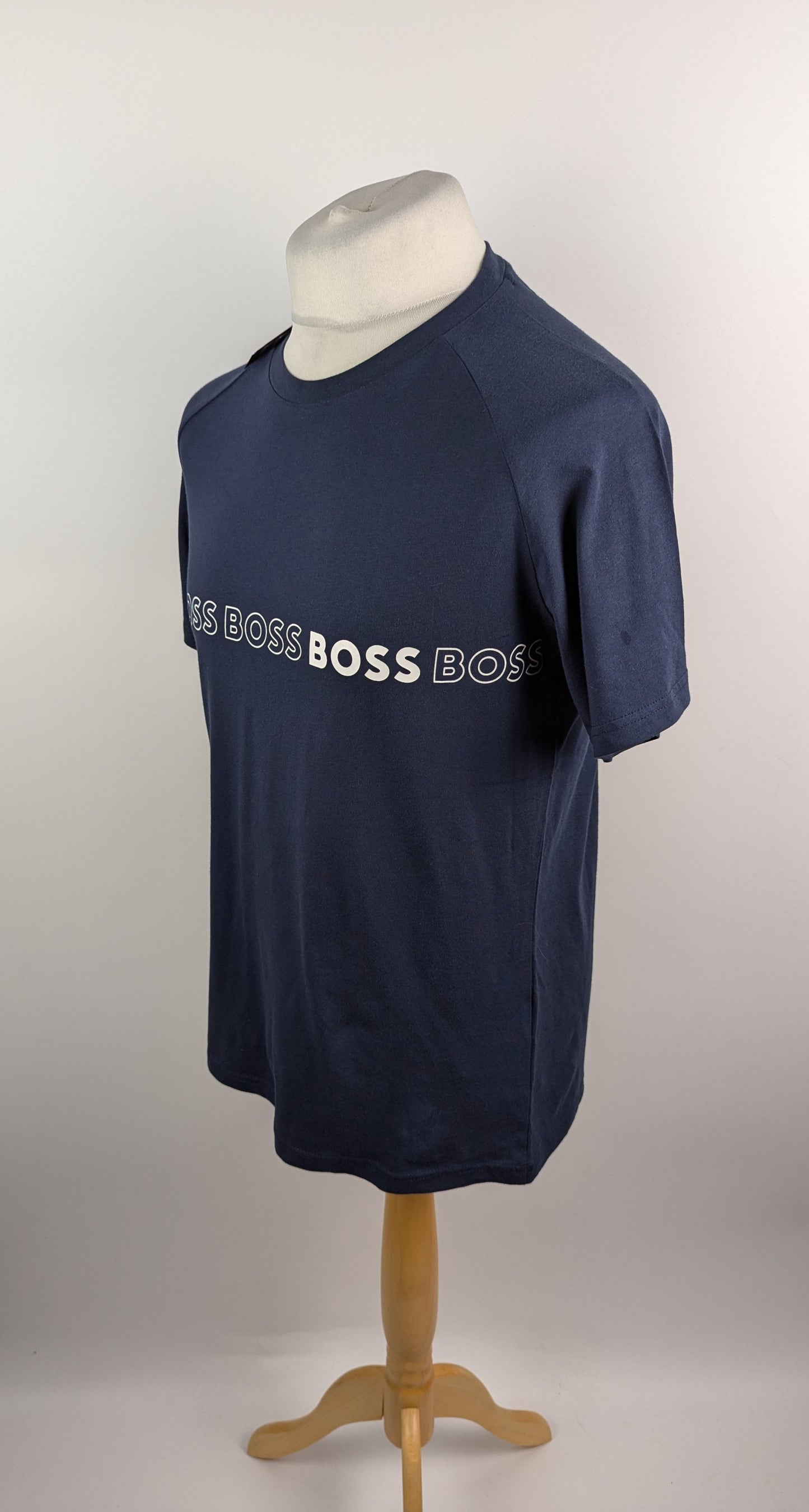 BOSS Logo Slim fit T-Shirt - Navy