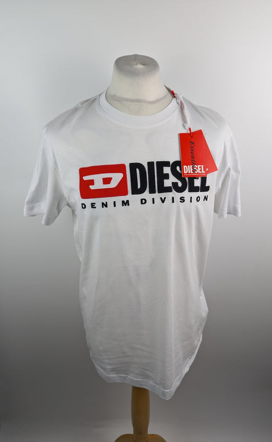 Diesel Denim Mens Division T Shirt - White