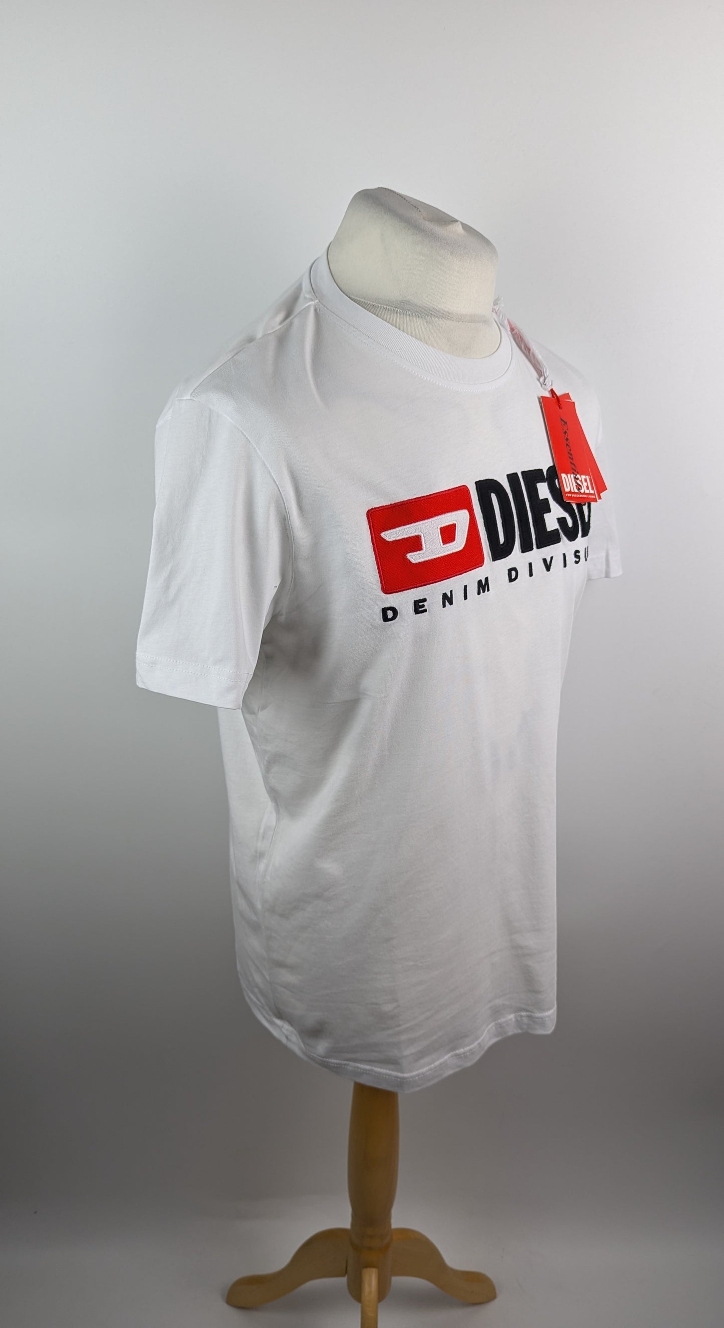 Diesel Denim Mens Division T Shirt - White