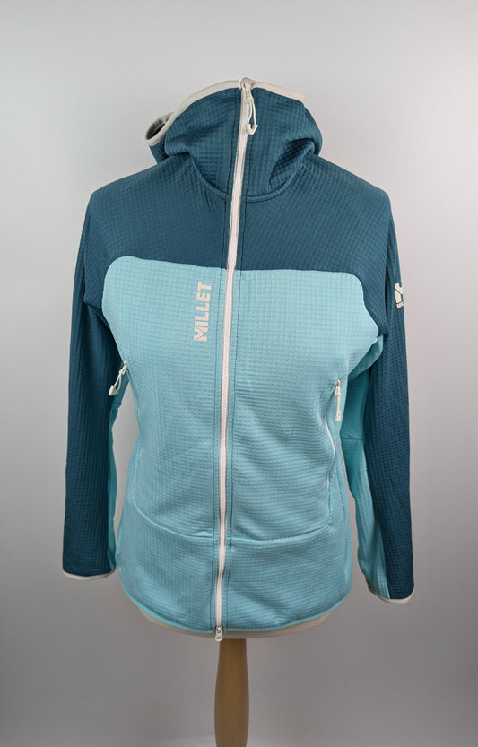Millet Womens Fusion Grid Fleece Jacket - Aruba/Hydro Blue