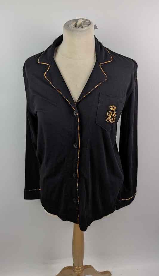 Lauren by Ralph Lauren Knit Pyjama Top - Black