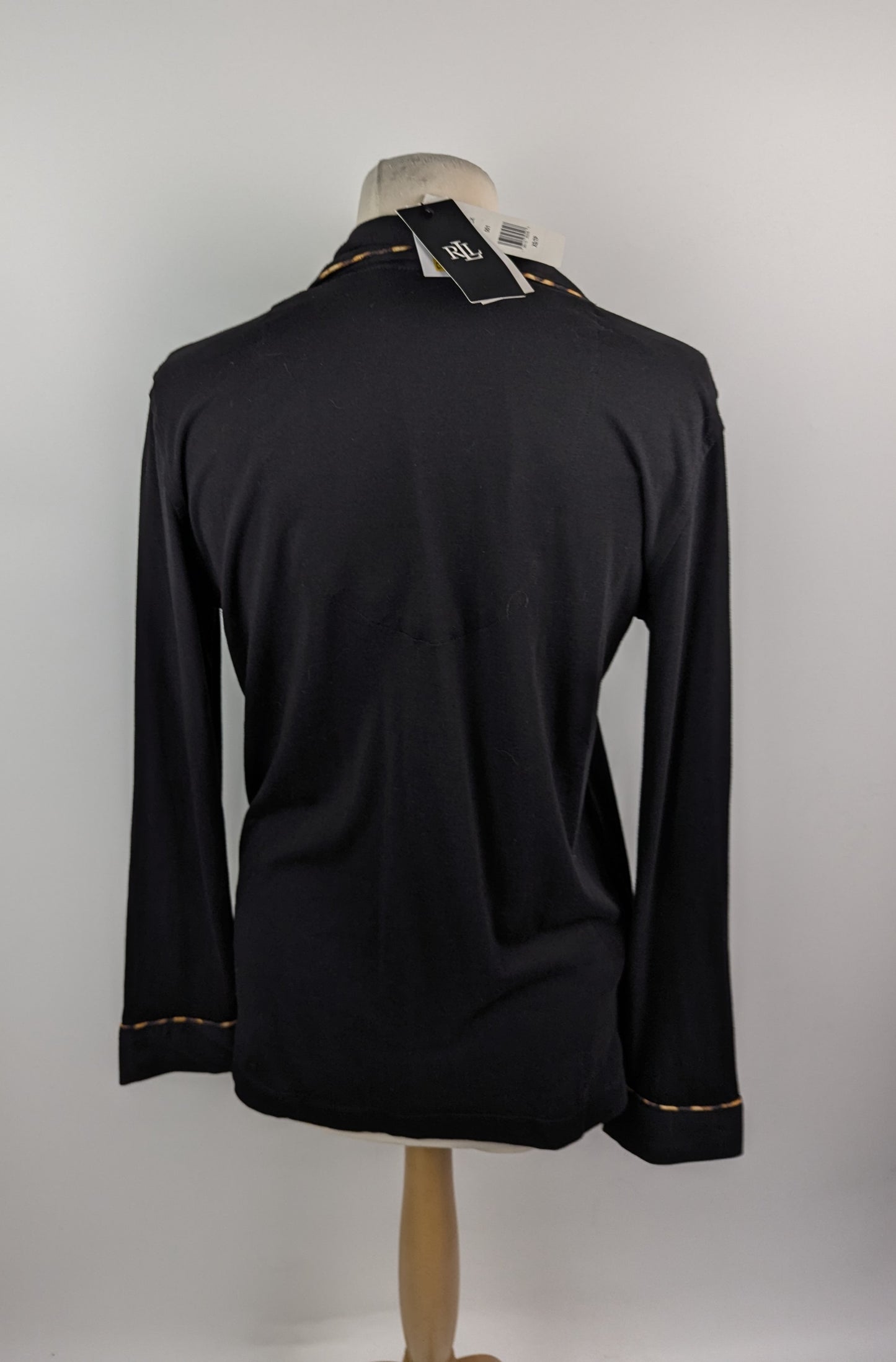 Lauren by Ralph Lauren Knit Pyjama Top - Black