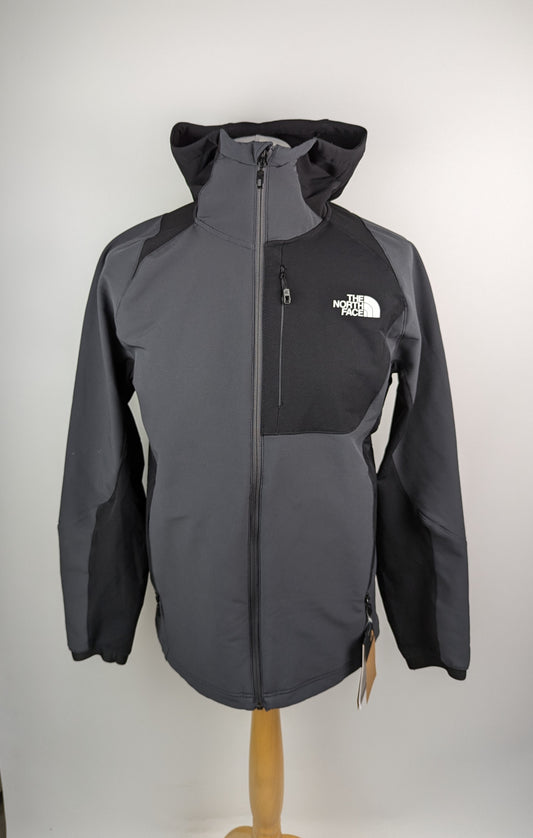 THE NORTH FACE Men’s Athletic Outdoor Softshell Hooded Jacket - Grey / Black