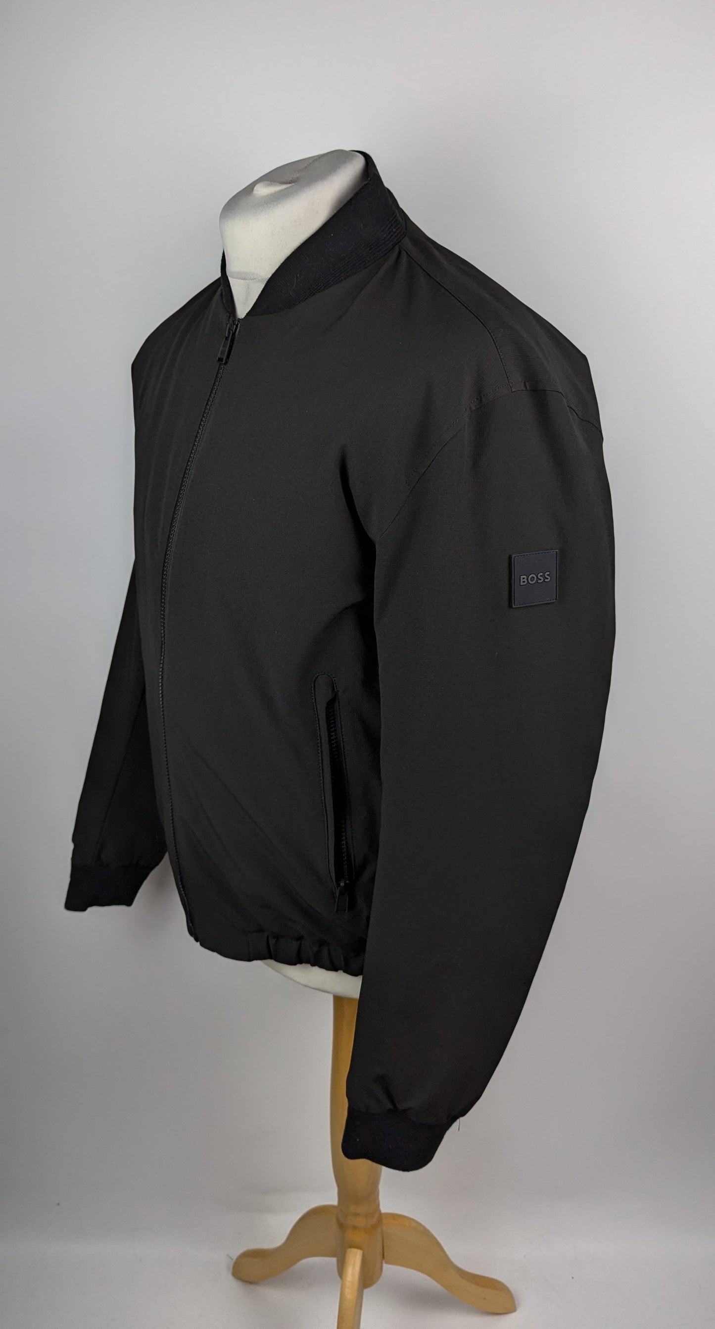 Boss P-Carbry Mens Bomber Jacket - Black