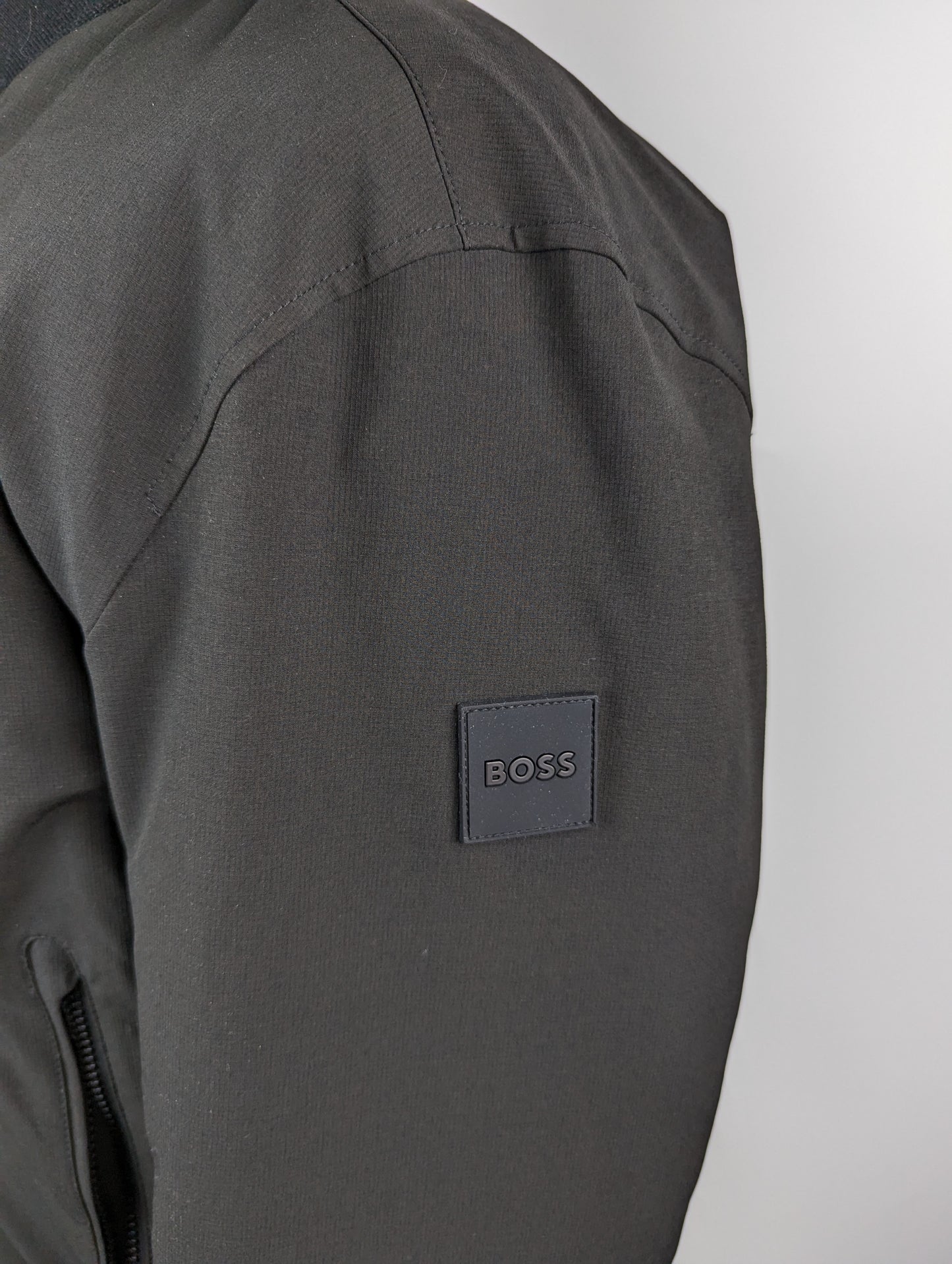 Boss P-Carbry Mens Bomber Jacket - Black