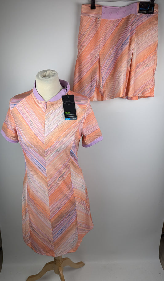 Callaway Strass Dress Womens Golf Dress - Orange / Multi