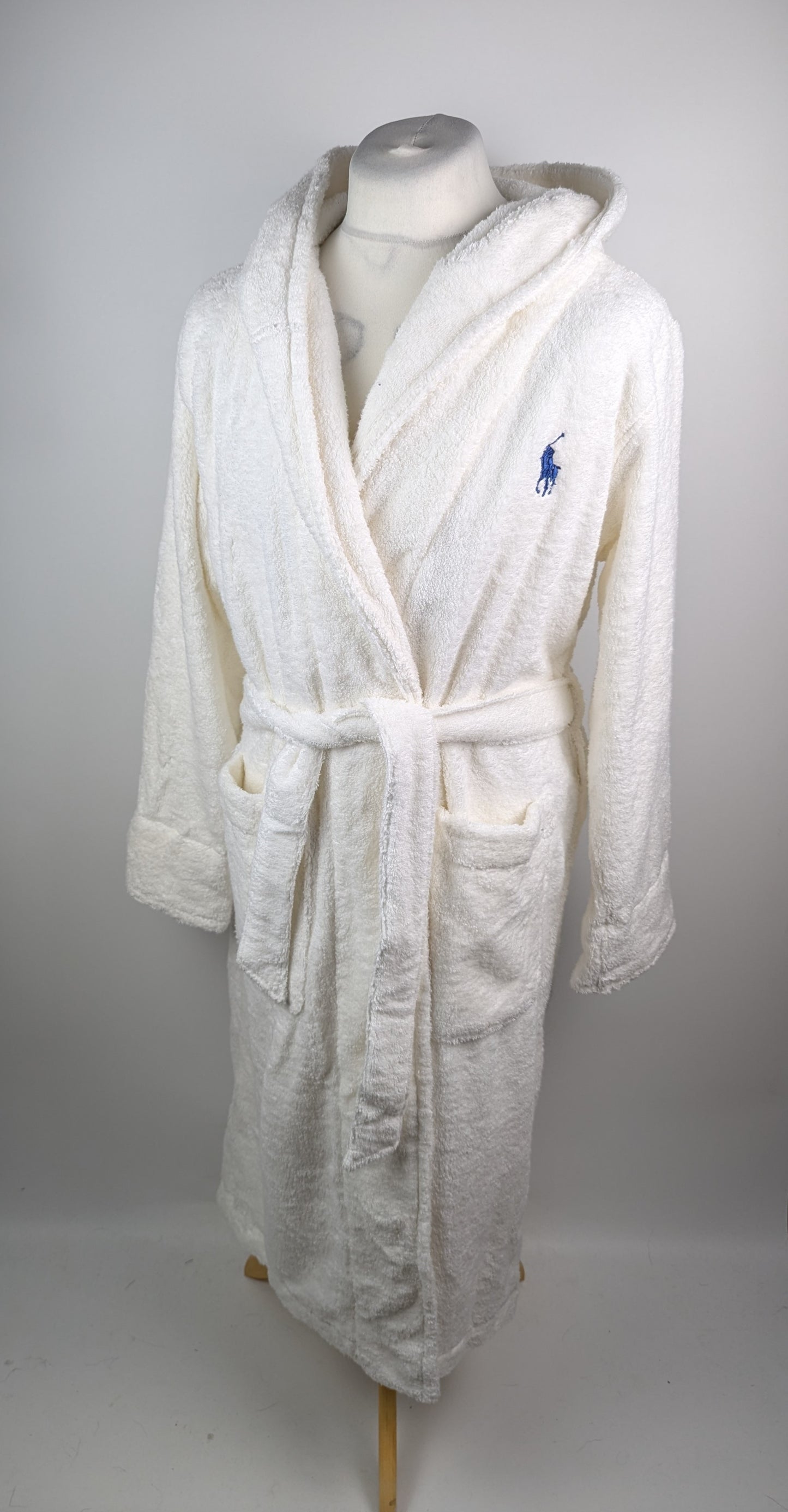 Polo by Ralph Lauren Mens Dressing gown / Bath robe - White