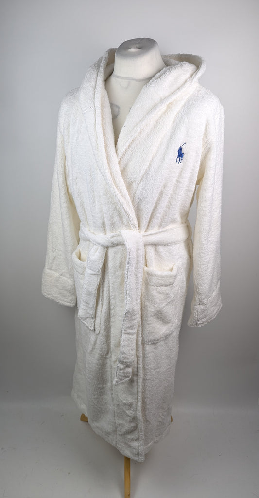Polo by Ralph Lauren Mens Dressing gown / Bath robe - White