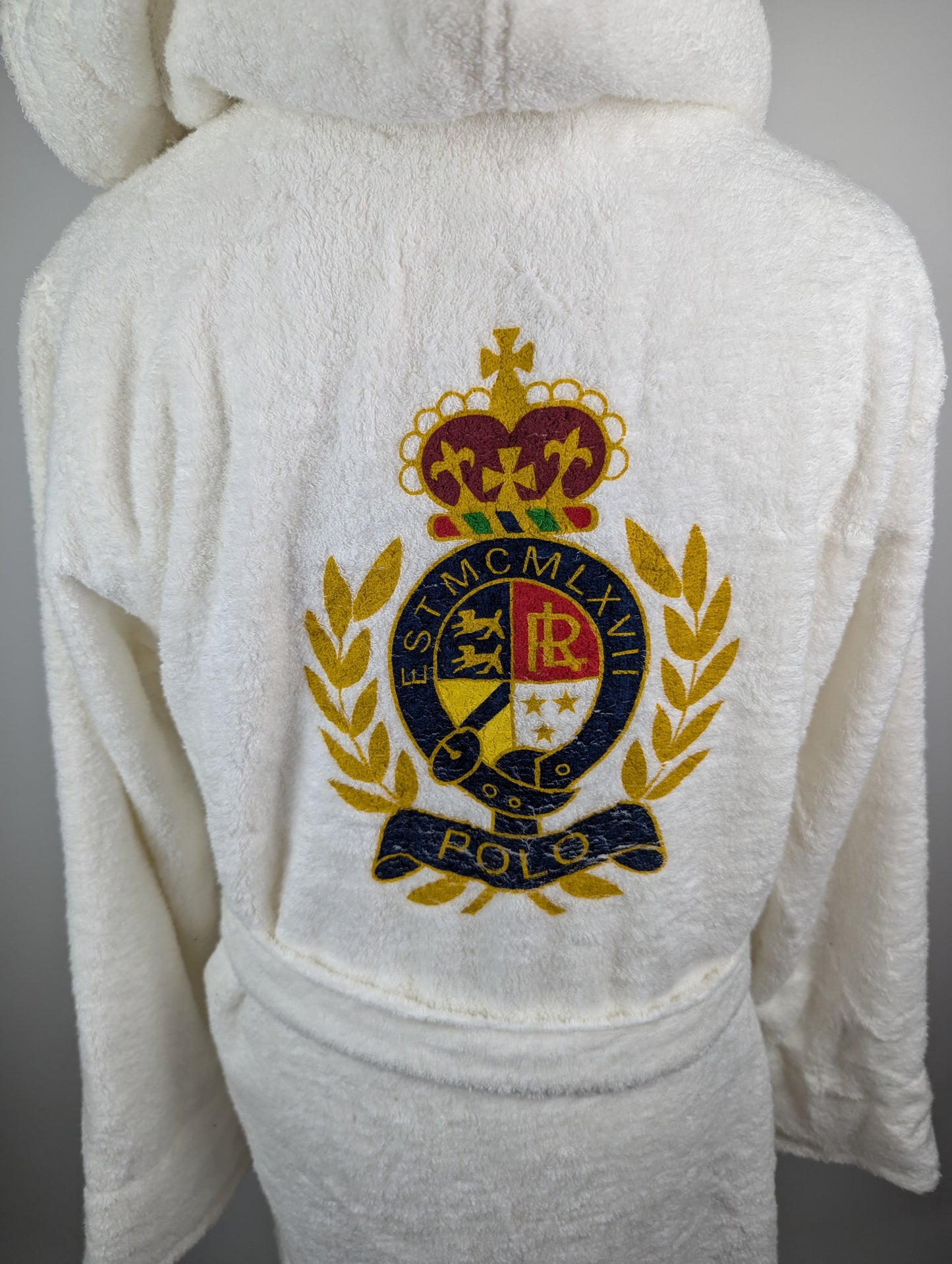 Polo by Ralph Lauren Mens Dressing gown / Bath robe - White