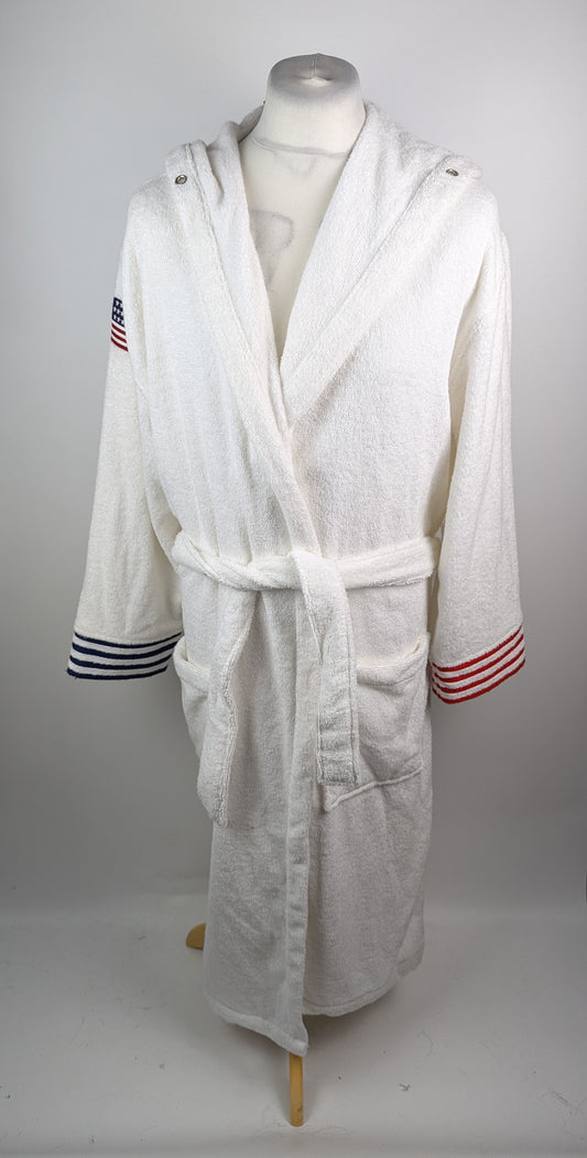Ralph Lauren Home Travis White Hooded Robe Unisex - White