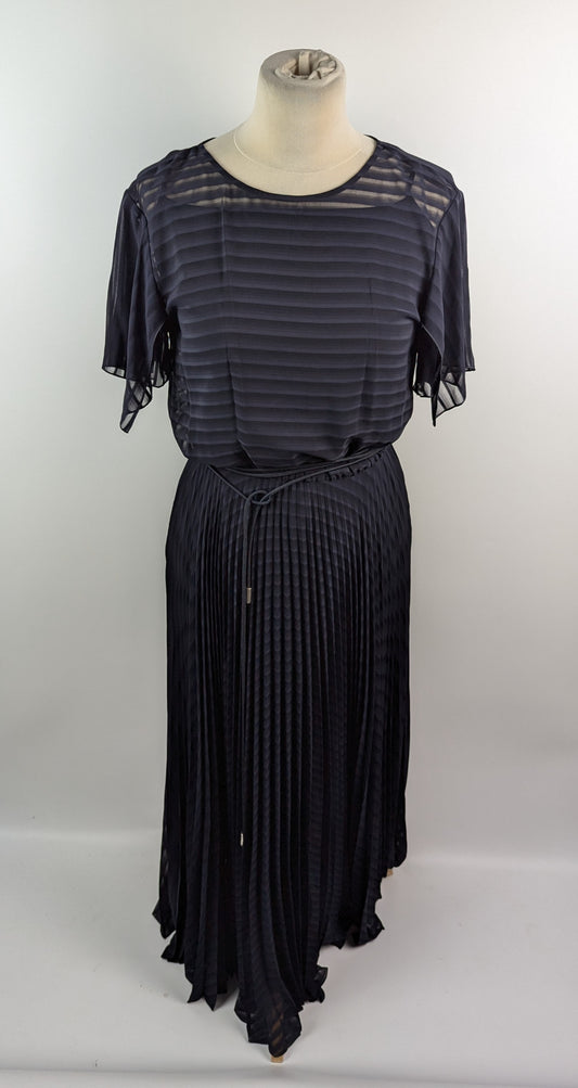 Hugo Boss Swesply Womens Formal Dress - Navy