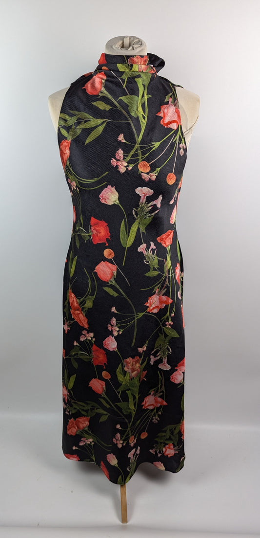 Ted Baker Connihh Floral Midi Dress - Black /Multi