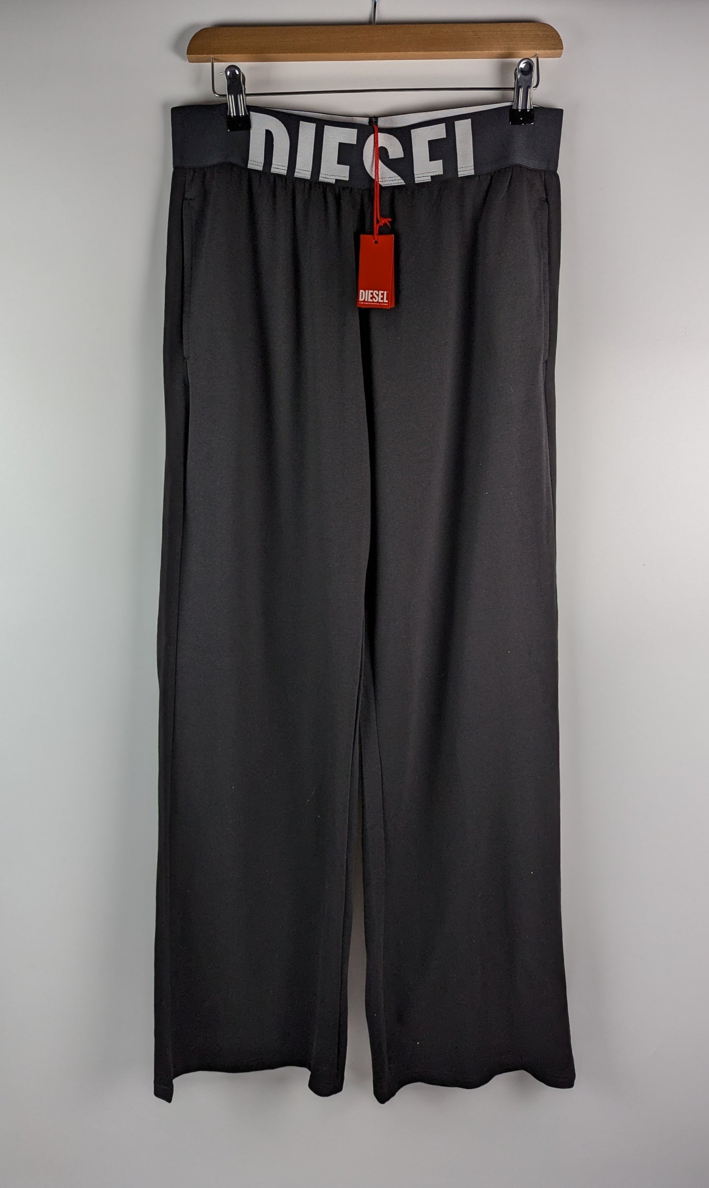 DIESEL Jen-D-Pop Womens Flared Trousers - Black