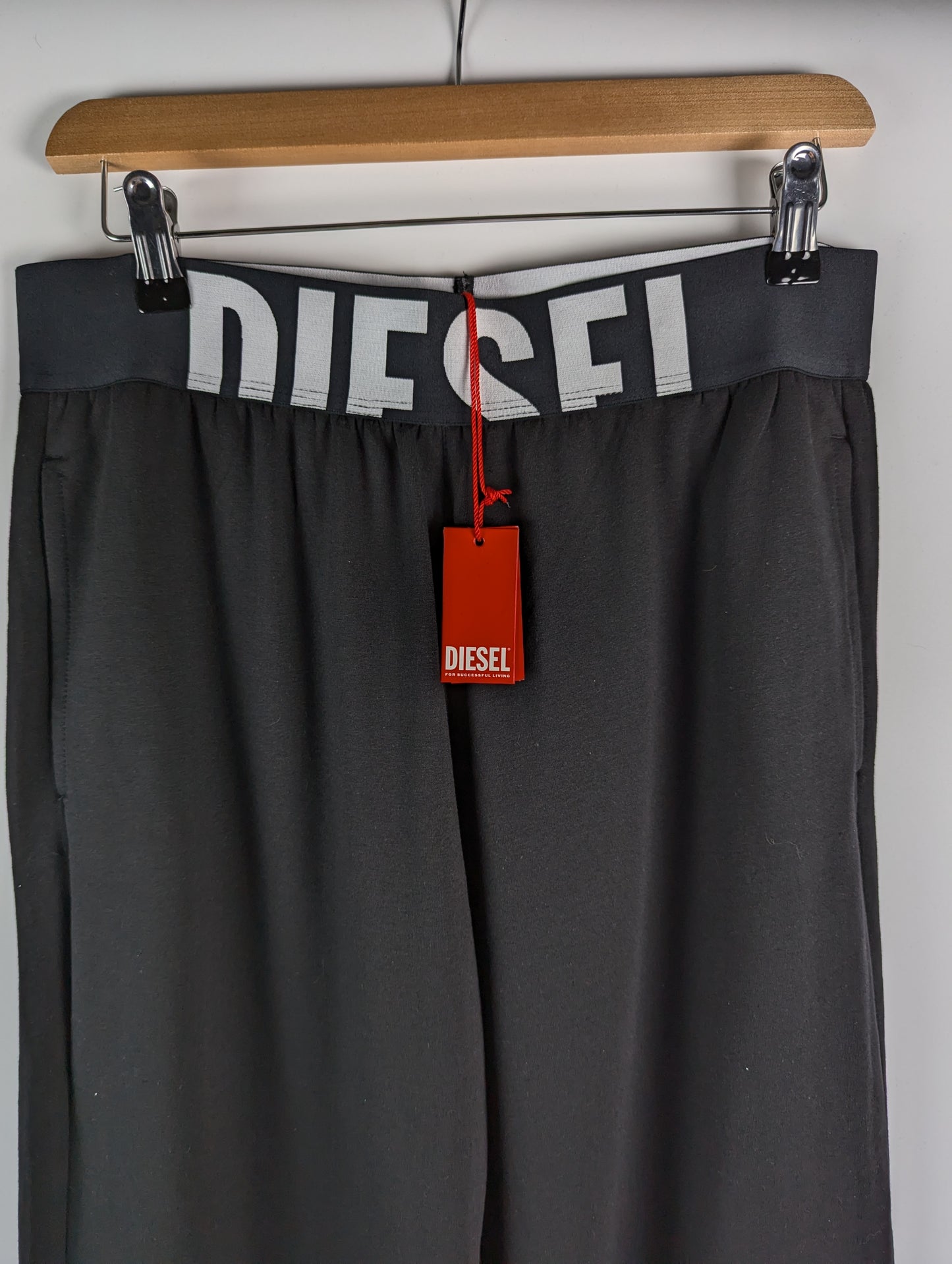 DIESEL Jen-D-Pop Womens Flared Trousers - Black