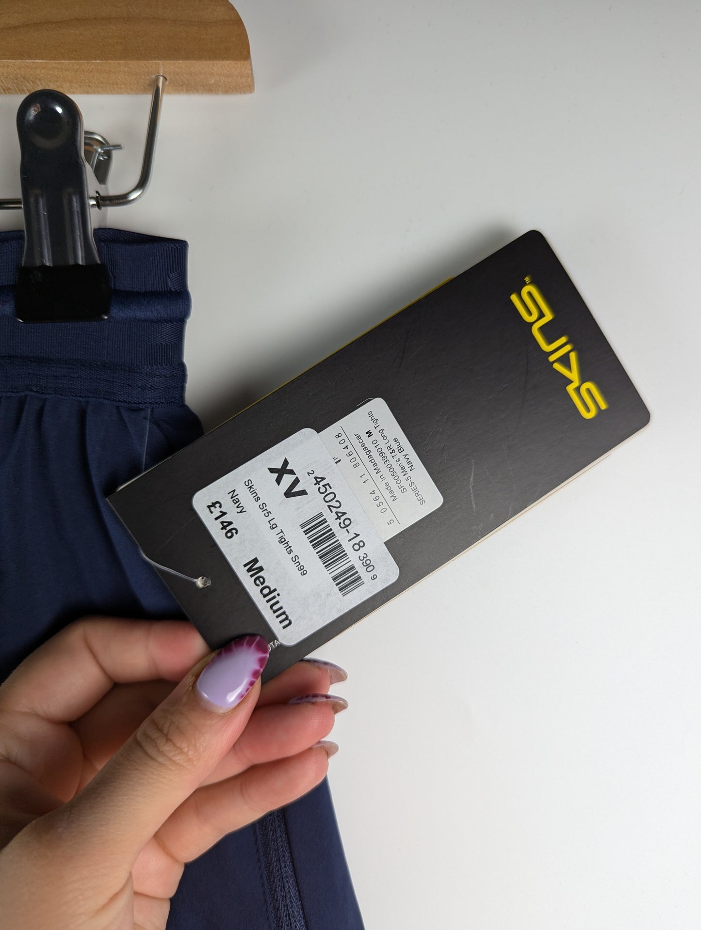 Skins Series 5 travel and recovery Tights Mens - Navy