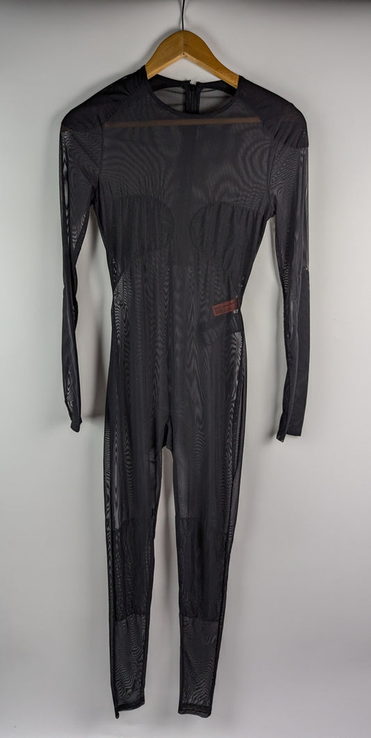 Heron Preston See Throuh Jumpsuit - Black