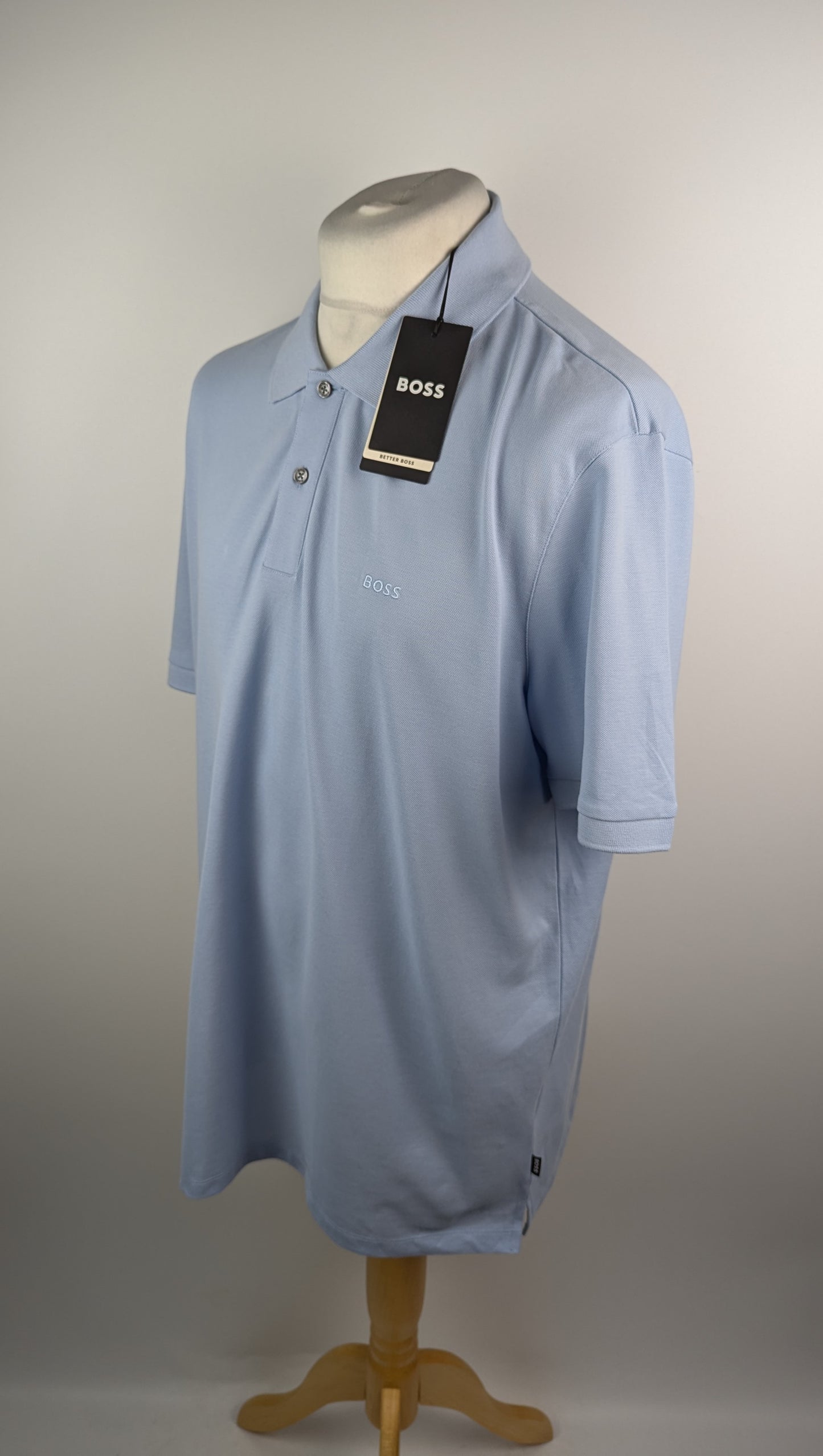 Boss Mens Pallas Polo Shirt - Pastel Blue