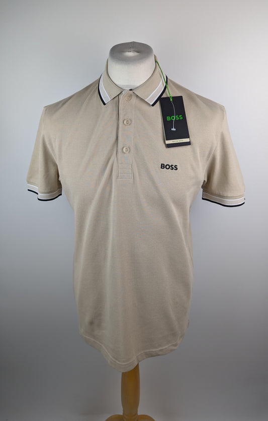 Boss Mens Paddy Polo Shirt - Beige
