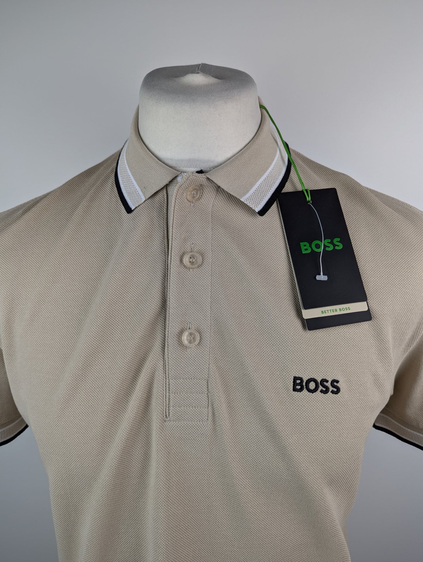 Boss Mens Paddy Polo Shirt - Beige