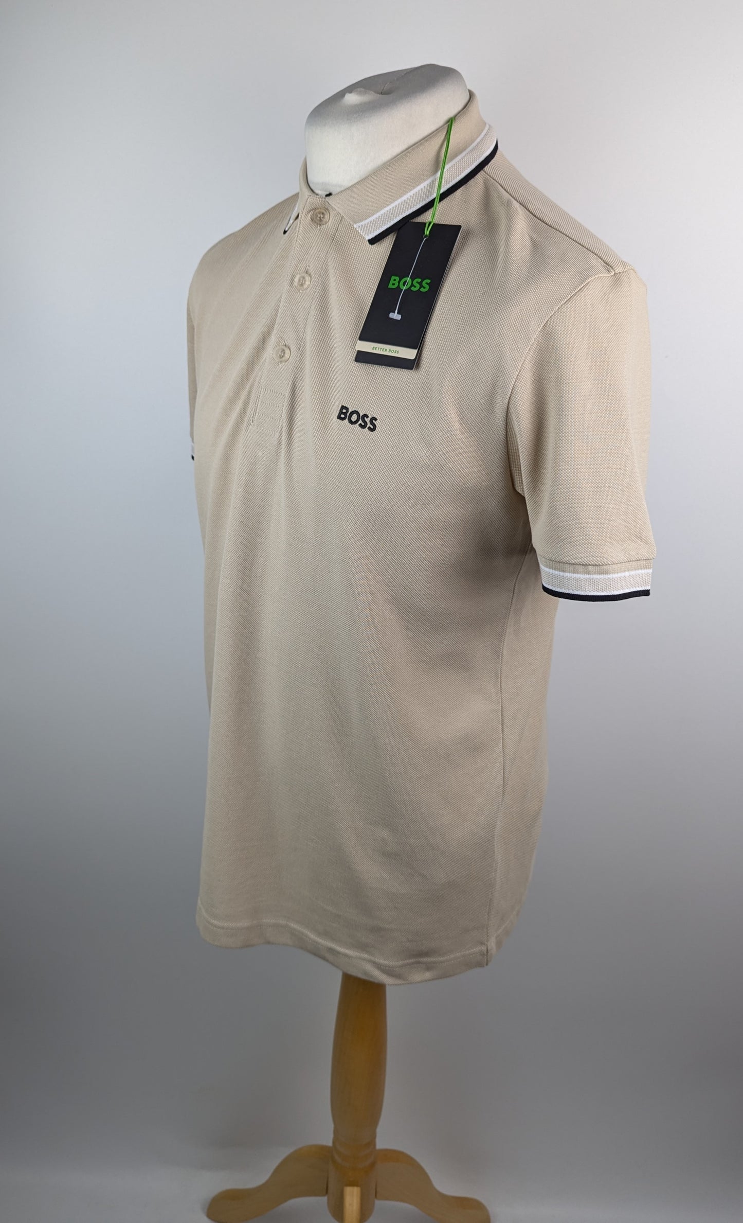 Boss Mens Paddy Polo Shirt - Beige