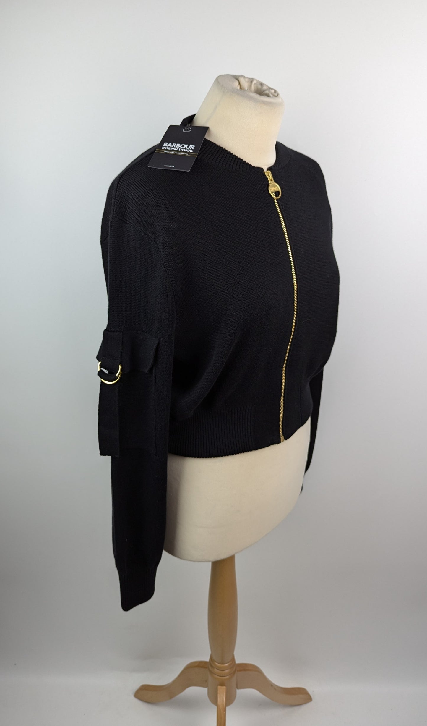 Barbour International Priya Bomber Jacket Womens - Black
