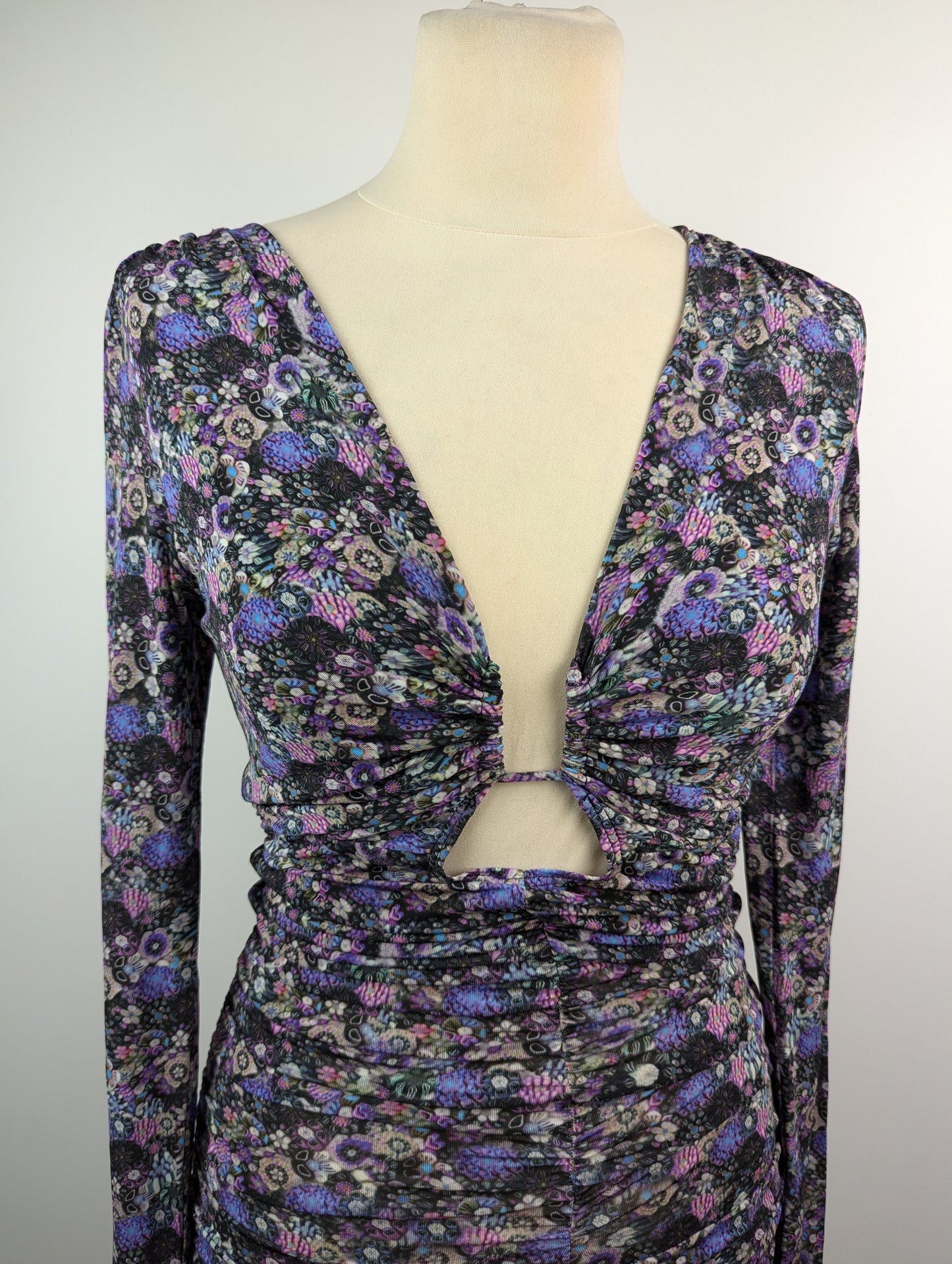 Isabel Marant Jordana mini dress - Purple / Multi