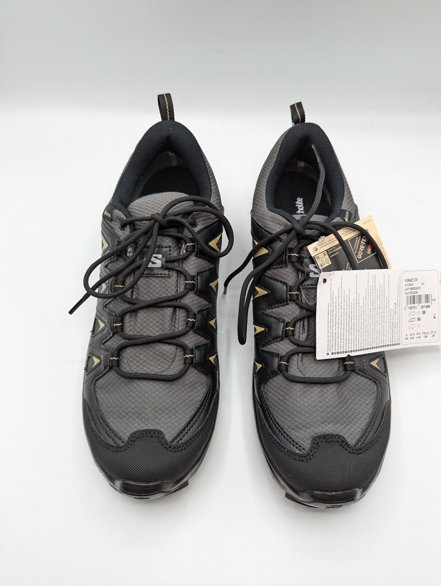 Salomon X Braze GTX Mens Walking Shoe - Black