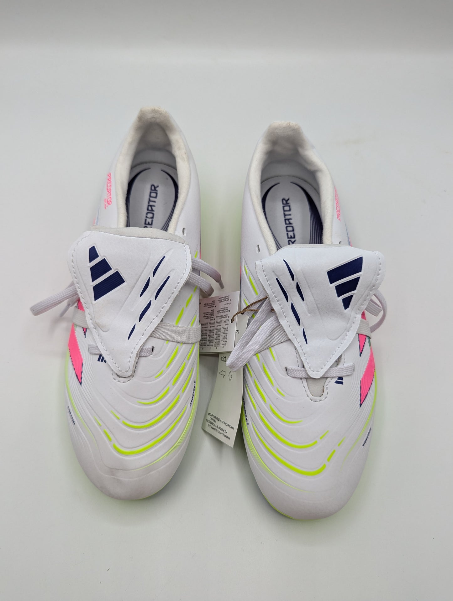 Adidas Predator League Fold-Over Tongue Junior Firm Ground Football Boots - White / Multi