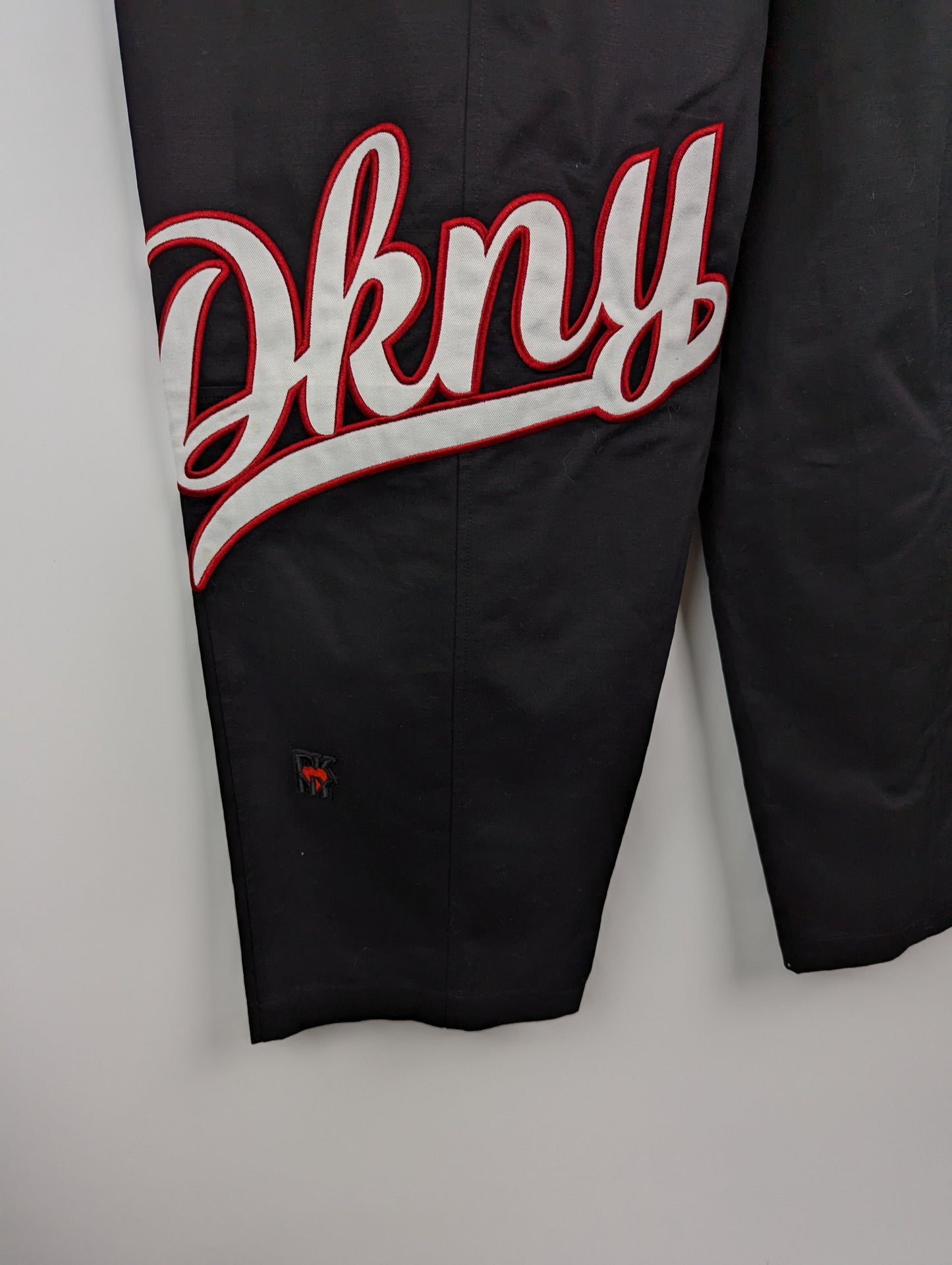 DKNY Womens Patchwork Cargo Trousers - Black