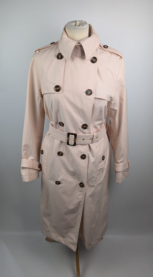 BARBOUR Beal Ladies Showerproof Trench Coat - Primrose Pink