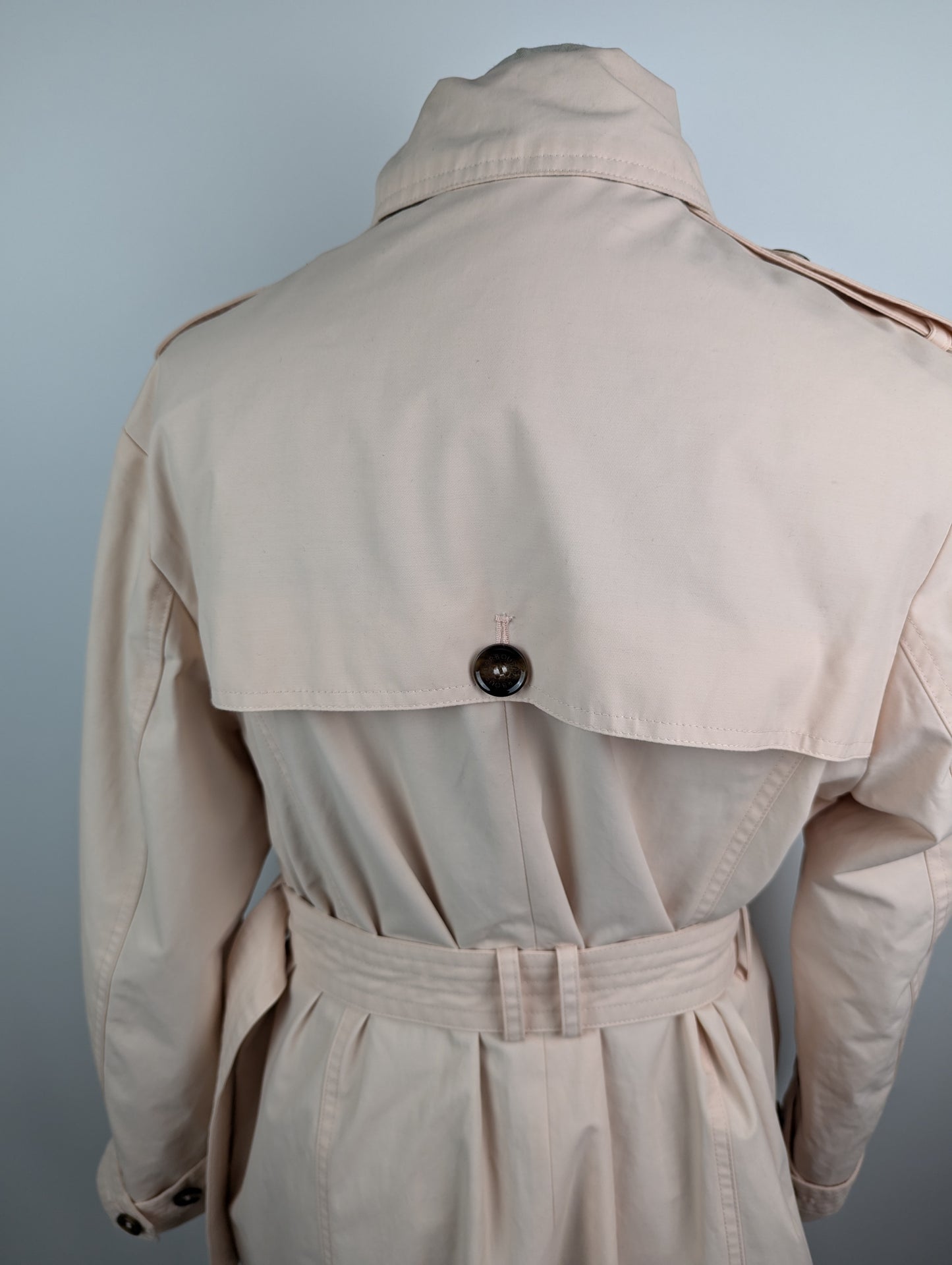 BARBOUR Beal Ladies Showerproof Trench Coat - Primrose Pink