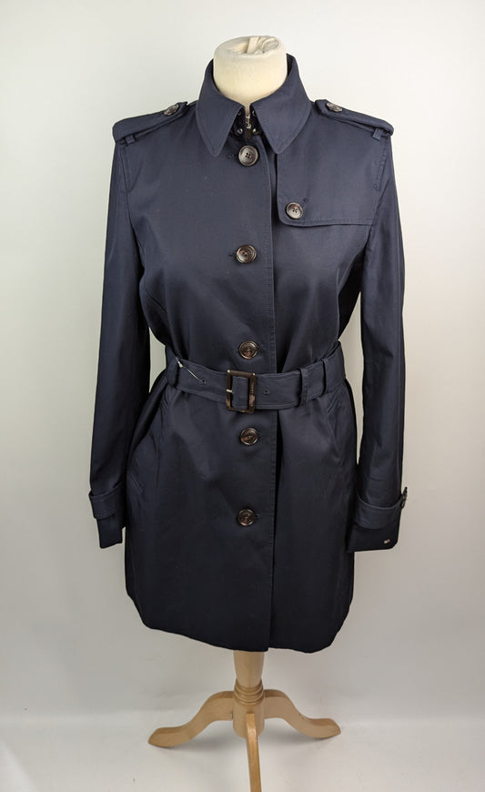 Tommy Hilfiger Womens Heritage Trench Coat - Midnight Blue