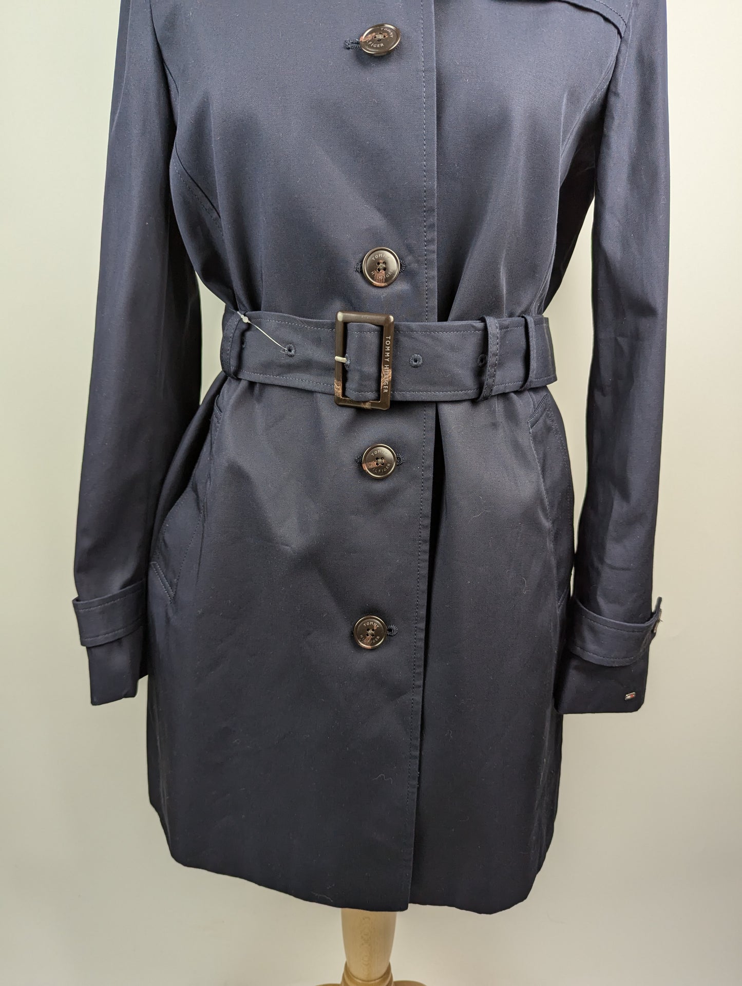 Tommy Hilfiger Womens Heritage Trench Coat - Midnight Blue