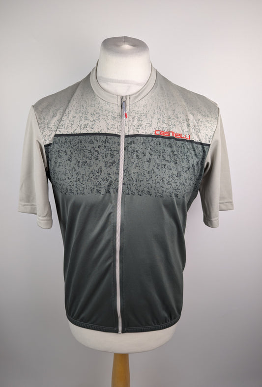 Castelli Entrata Jersey - Beige / Green