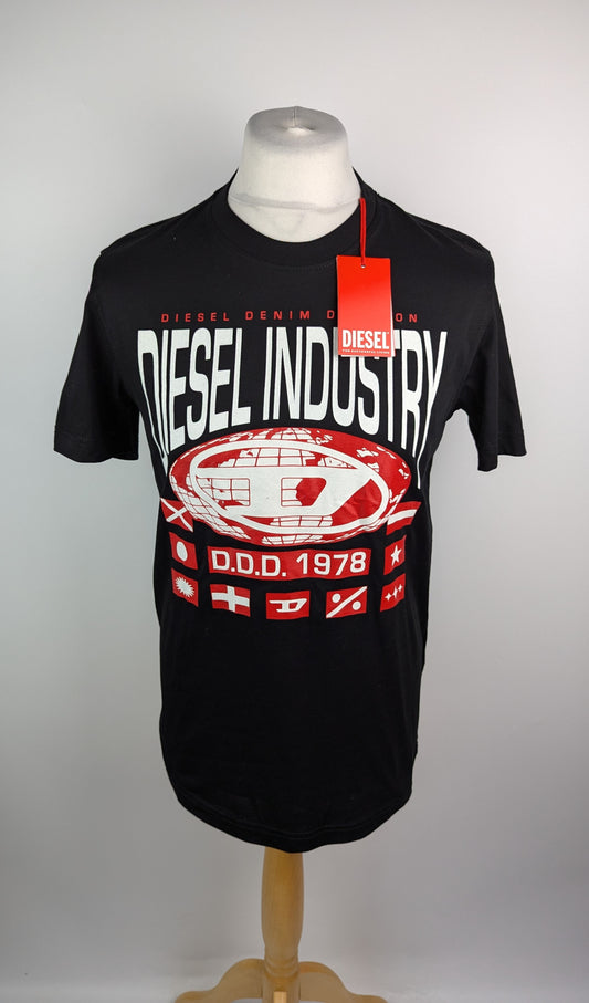 Diesel Mens Industry T-Shirt - Black