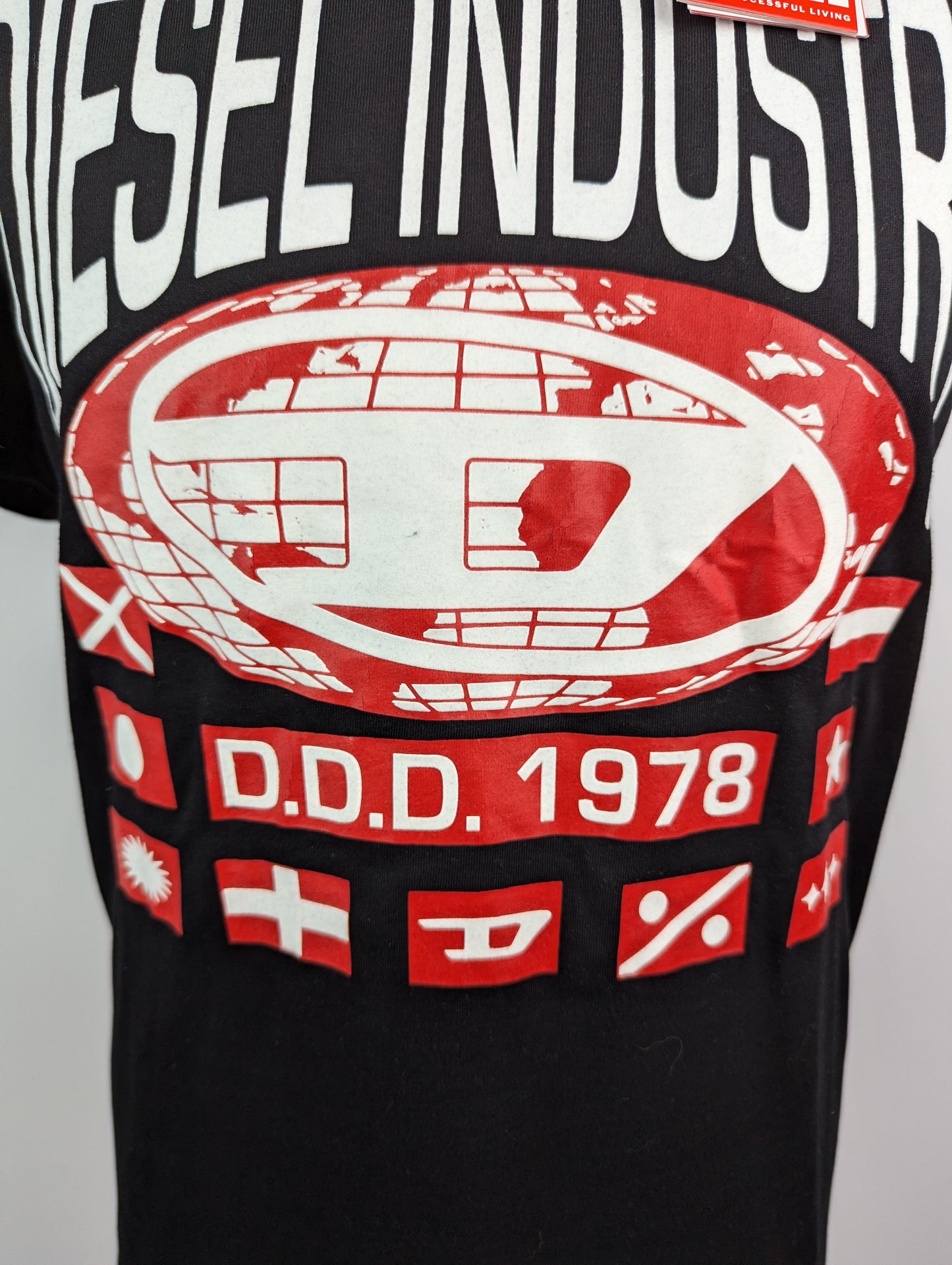 Diesel Mens Industry T-Shirt - Black