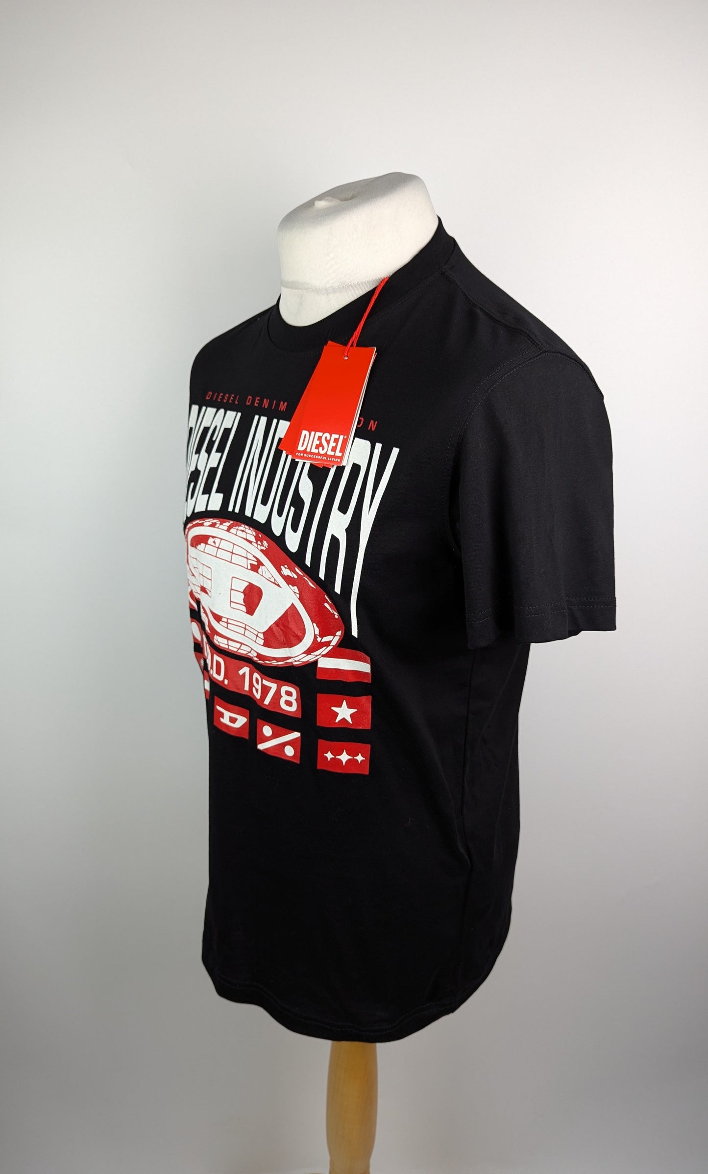 Diesel Mens Industry T-Shirt - Black