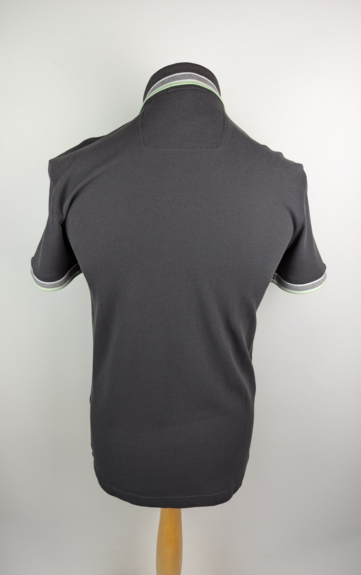 Boss Men's Paddy Polo Shirt - Dark Grey / Green