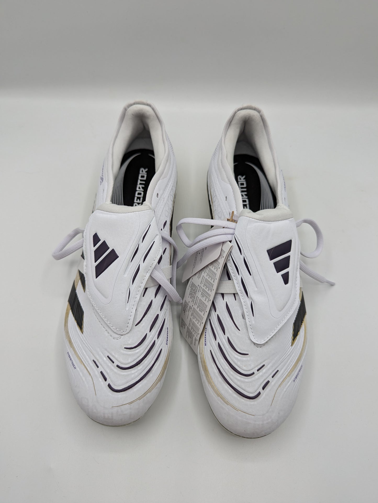 adidas Predator Pro Fold-Over Tongue Firm Ground Football Boots - White / Gold / Black