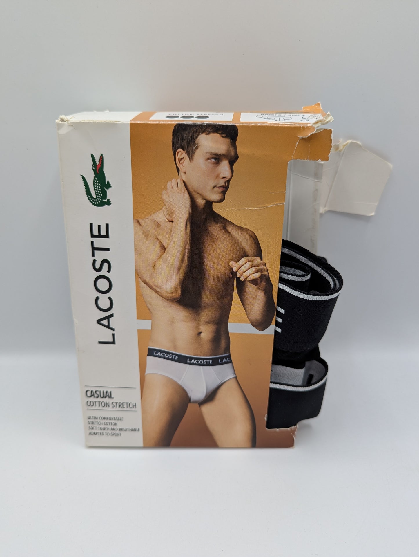 Lacoste Mens 2 Pack Briefs - Black