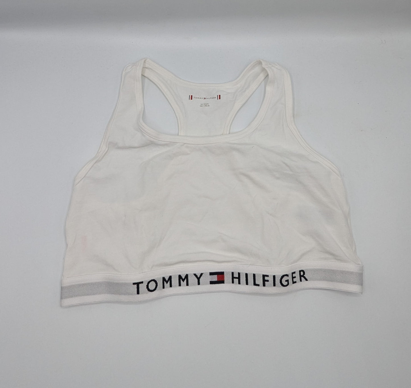 Tommy Hilfiger Girls 2 Pack Logo Bra - Grey / White