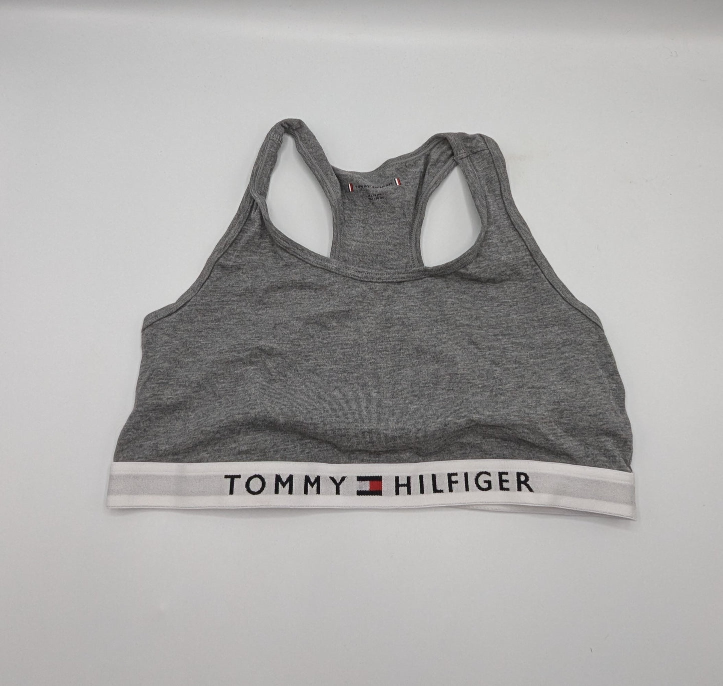 Tommy Hilfiger Girls 2 Pack Logo Bra - Grey / White