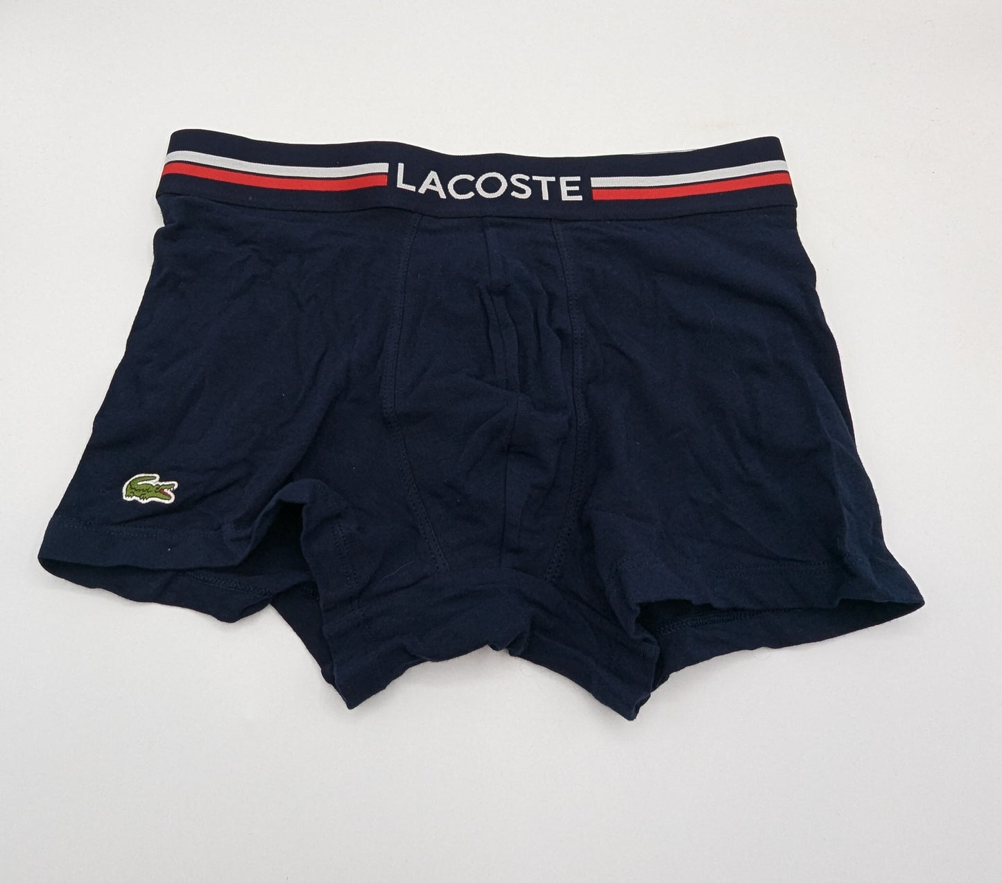 Lacoste 3 Pack of Logo Trunks Mens - Grey / Navy