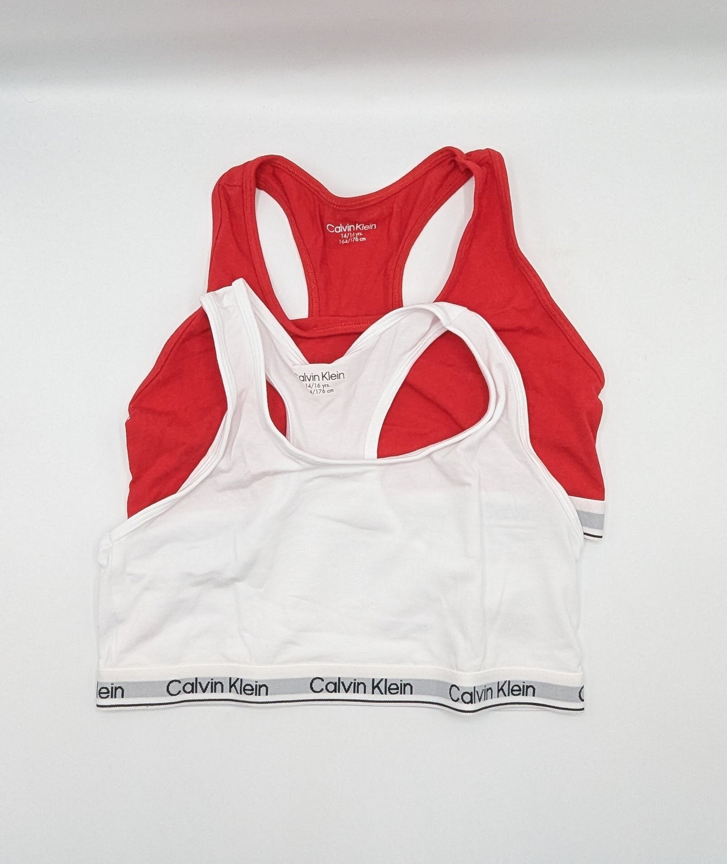Calvin Klein 2-Pack Bra Juniors Girls - Red / White