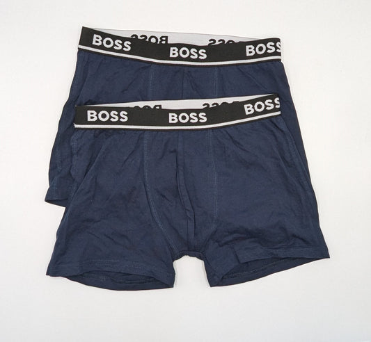 Boss 2 Pack Logo Boxers Junior - Navy