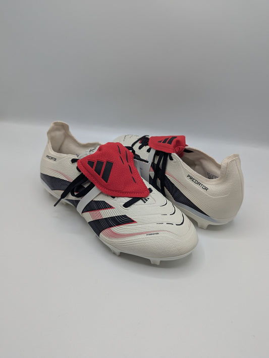 Adidas Predator League Fold Over Tongue Firm Ground Football Boots - Cream/Black/Red